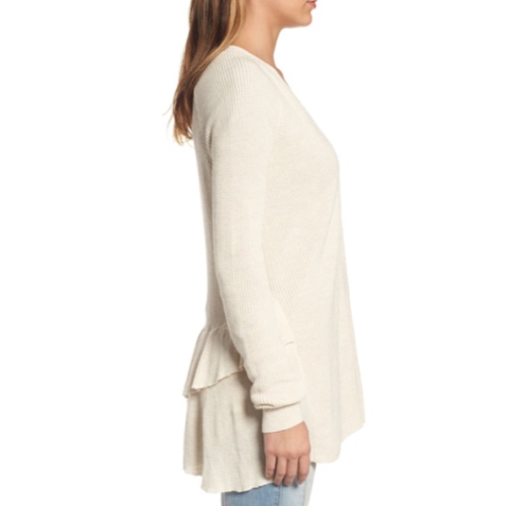 Nordstrom Unique Beautiful Ruffle Cardigan - Picture 2 of 7